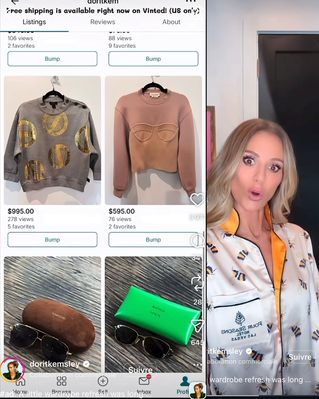 Dorit Kemsley selling clothes on Vinted while house in foreclosure