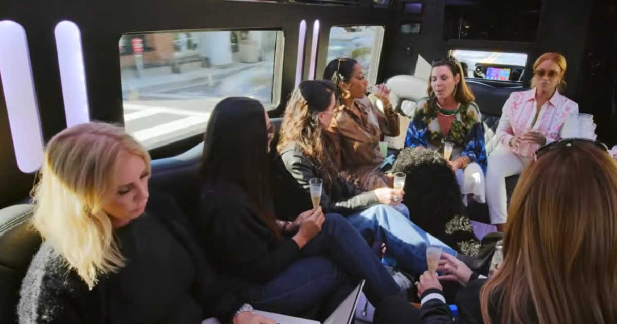 Gizelle confronts Vicki in the van RHUGT Roaring 20th Episode 2