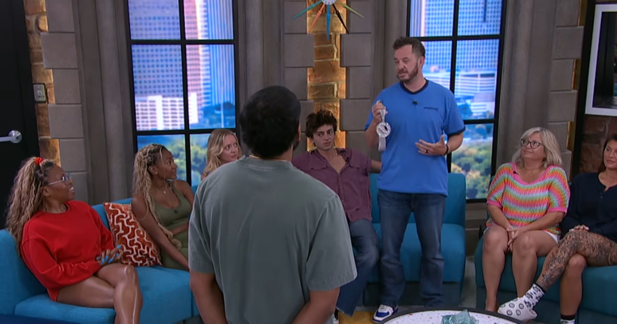 Rick Devens with the Diamond Power of Veto on Big Brother 28