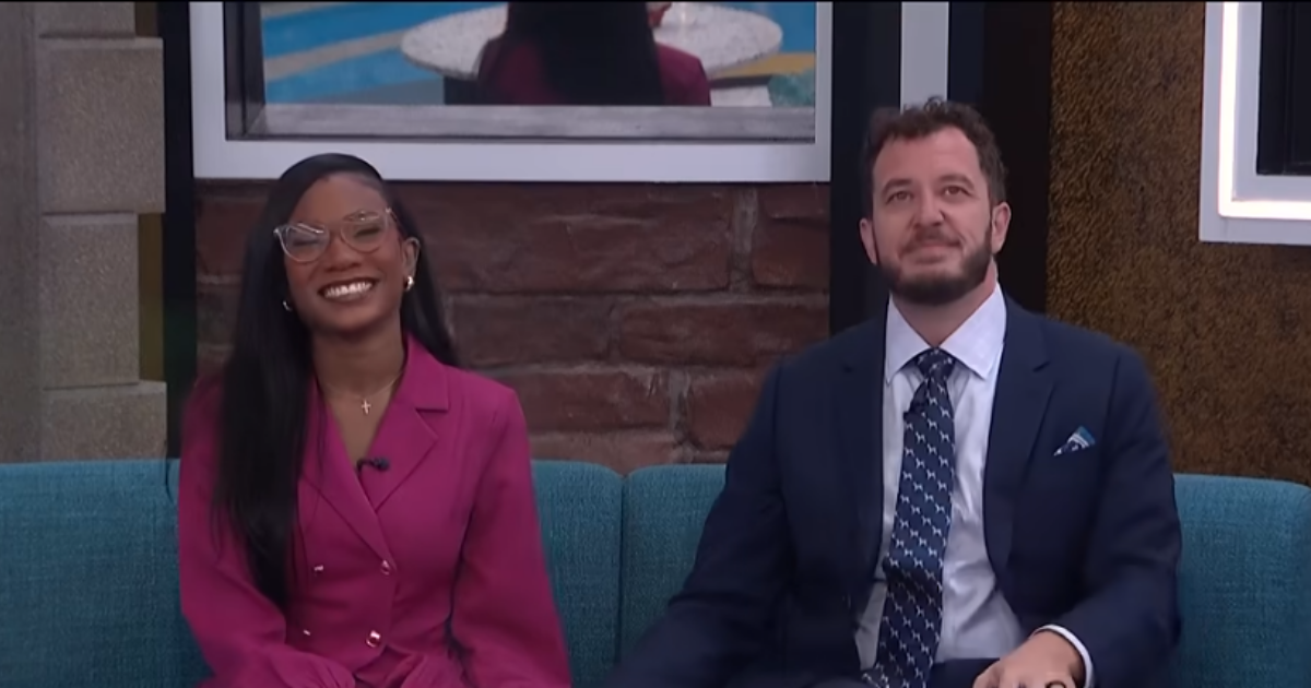 Rick Devens and Taylor Brown in the Big Brother 28 final two