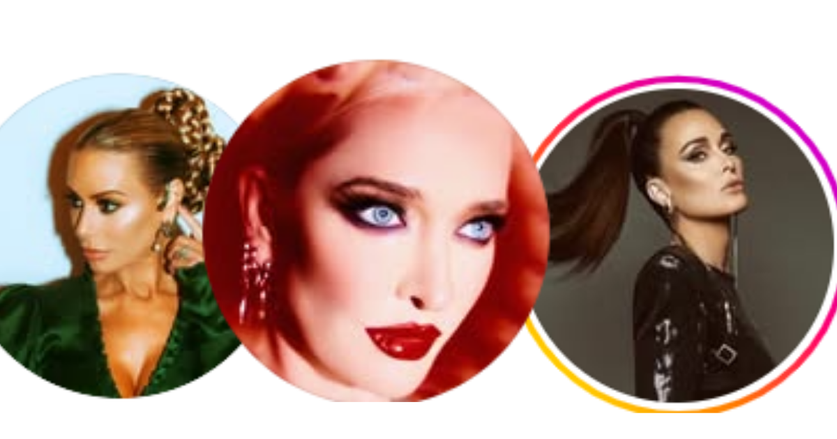 Instagram profiles of Kyle Richards, Dorit Kemsley and Erika Jayne